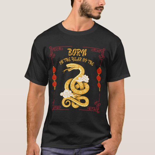 Geboren in het jaar van de slang t-shirt (Voorkant)