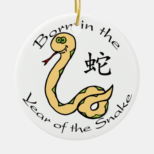 Geboren in het Jaar van de Snake Ornament (Chinees (Voorkant)