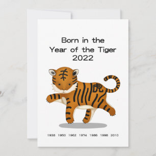 "Geboren in het jaar van de Tijger" 2022 Persoonli