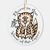 Geboren in het Jaar van de Tijger (Chinees) Keramisch Ornament (Links)