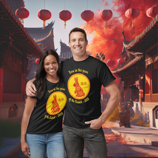 Geboren in het jaar van het Konijn Chinees Nieuwja T-shirt