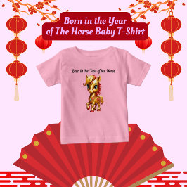 Geboren in het jaar van het paard baby T-shirt