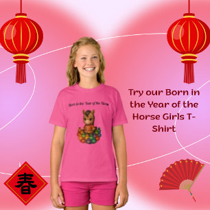 Geboren in het jaar van het paard Meisjes T-shirt