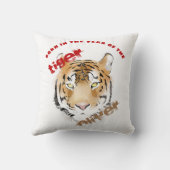 Geboren in het jaar Waterverf Tiger 2022-Baby Kussen (Achterkant)