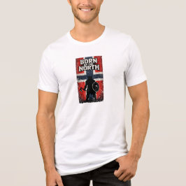 Geboren in het Noorden – Viking krijger Noorwegen  Tri-Blend Shirt