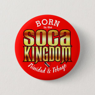 Geboren in het Soca Koninkrijk Ronde Button 5,7 Cm