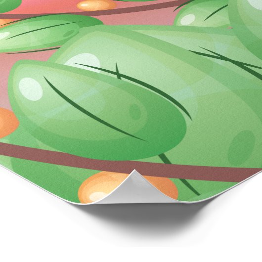 Geboren in het Wild Kinder Room Poster met naam en (Hoek)