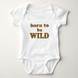 Geboren in het wild - Tigerprint Baby Jersey Bodys Romper
