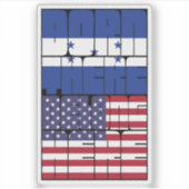 Geboren in Honduras, behoort Amerika toe Sticker (Voorkant)