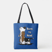 Geboren in howl tote bag (Achterkant)