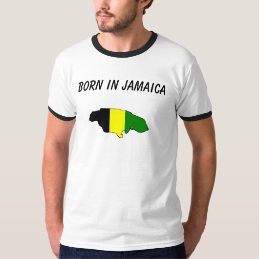 GEBOREN IN JAMAICA/ONAFHANKELIJKHEID 2007 T-SHIRT (Voorkant)