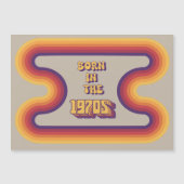 Geboren in jaren 70, Millennials, Gen X, Geboortej Magnetische Uitnodiging (Voorkant)