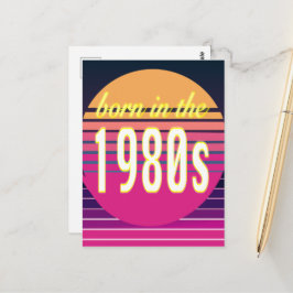 Geboren in jaren 80, Millennials, Gen X, Geboortej Briefkaart