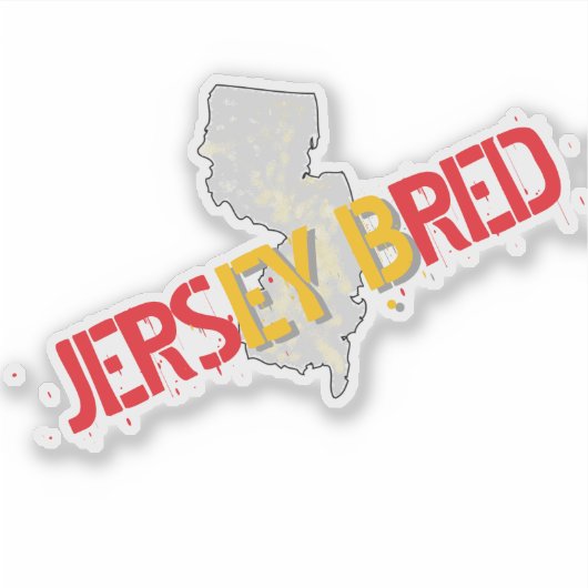 GEBOREN IN JERSEY (Spaans) Sticker (Voorkant)