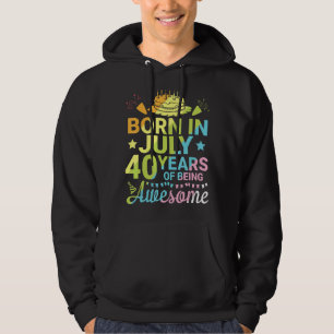 Geboren in juli 1982 Happy Birthday 40 jaar oud Hoodie