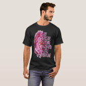 Geboren in juli jongstleden Peony Flower Quote T-shirt (Voorkant volledig)