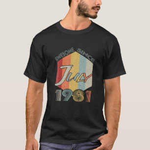 Geboren in juni 1981 40e verjaardag 40 jaar feest t-shirt