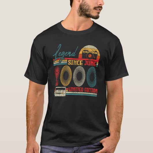 Geboren in juni 2000 Legend sinds juni 2000 22 jaa T-shirt (Voorkant)