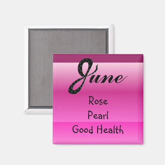 Geboren in juni magneet (Voorkant / Achterkant)