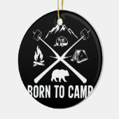 Geboren in kamp keramisch ornament (Links)