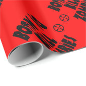 Geboren in Kill Zombies Cadeaupapier (Rol Hoek)