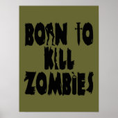 Geboren in Kill Zombies Poster (Voorkant)