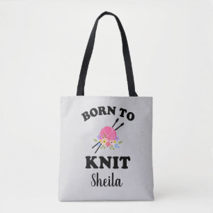 Geboren in Knit Knitter Knitting Tote Bag