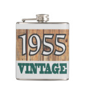 Geboren in kolf van 1955 heupfles (Voorkant)