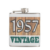 Geboren in kolf van 1957 heupfles (Voorkant)