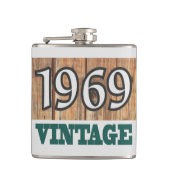 Geboren in kolf van 1969 heupfles (Voorkant)