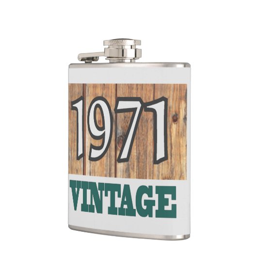 Geboren in kolf van 1971 heupfles (Links)