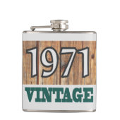 Geboren in kolf van 1971 heupfles (Voorkant)