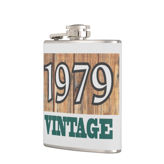 Geboren in kolf van 1979 heupfles (Links)