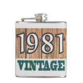 Geboren in kolf van 1981 heupfles (Voorkant)