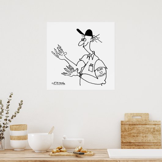 Geboren in Locksmith Poster (Keuken)