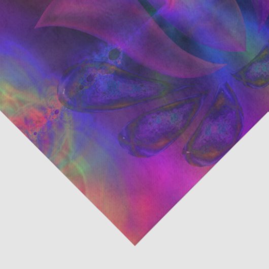 Geboren in Lotus Tissuepapier (Detail)