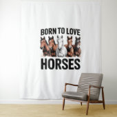 Geboren in Love Horses Wandkleed (In situ)