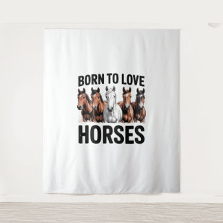 Geboren in Love Horses Wandkleed