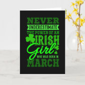 GEBOREN IN MAART, Iers meisje Mam Kaart (Gele Bloem)