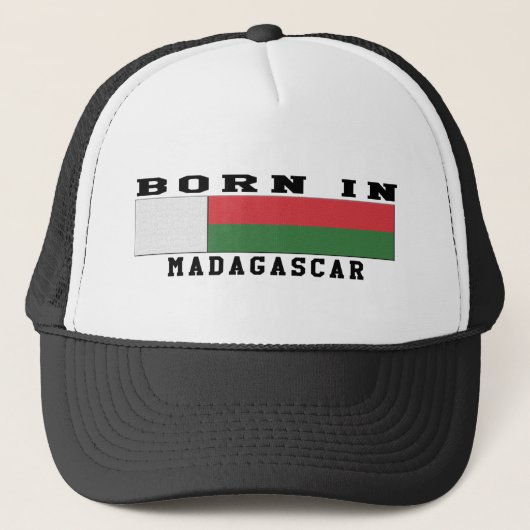 Geboren in Madagaskar Trucker Pet (Voorkant)