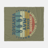 Geboren in mei 1998  verjaardag fleece deken (Voorkant (Horizontaal))