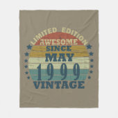 Geboren in mei 1999  verjaardag fleece deken (Voorkant)