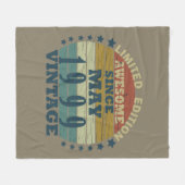 Geboren in mei 1999  verjaardag fleece deken (Voorkant (Horizontaal))