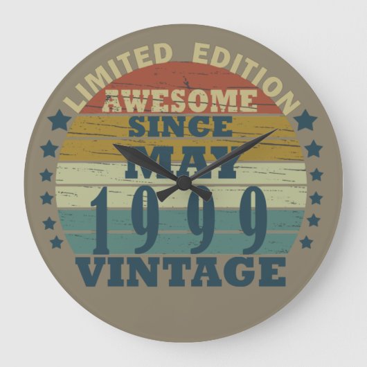 Geboren in mei 1999  verjaardag grote klok (Voorkant)