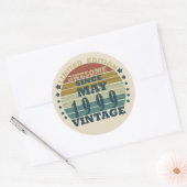 Geboren in mei 1999  verjaardag ronde sticker (Envelop)