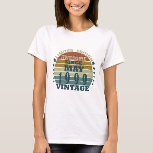 Geboren in mei 1999  verjaardag t-shirt