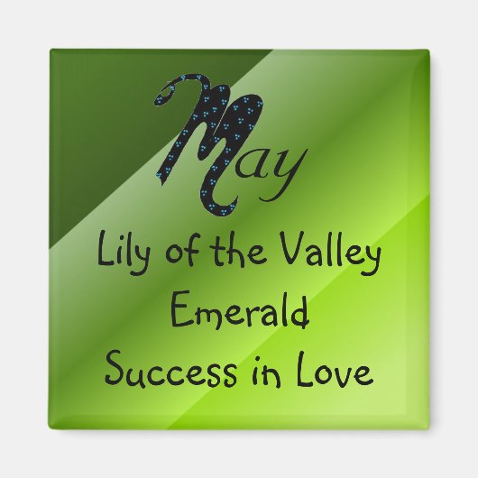 Geboren in mei magneet (Voorkant)