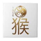 Geboren in Monkey Year 1956 Chinese Astrology Tile Tegeltje (Voorkant)