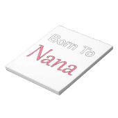 Geboren in Nana Notitieblok (Linkerzijde)