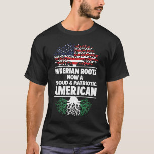 Geboren in Nigeriaans Nigeria Amerikaans staatsbur T-shirt